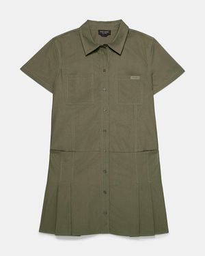 Kate Spade Kate Spade Pleated Utility Shirtdress - Green