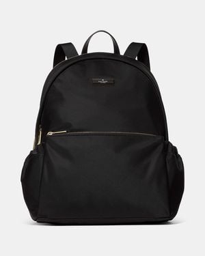 Kate Spade Carter Rucksack Aus Nylon, Groß, Gewölbt - Schwarz