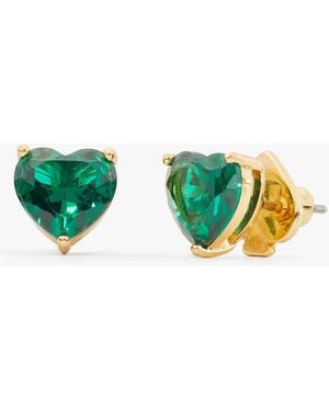 Kate Spade My Love Heart Stud Earrings - Green