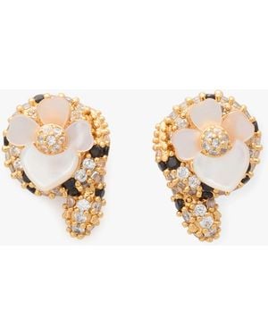 Kate Spade Shining Snake Studs - Metallic