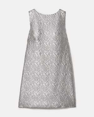 Kate Spade Foil Lace Shift Dress - Grey