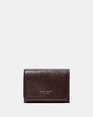 Kate Spade Halo Glazed Card Case Trifold Wallet - Brown