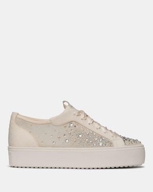 Kate Spade Sam Icon Embellished Platform Trainers - White