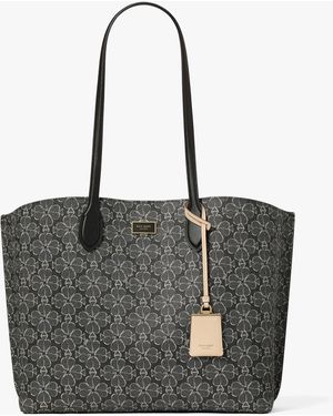 Kate Spade Suite Spade Flower Large Work Tote - Black