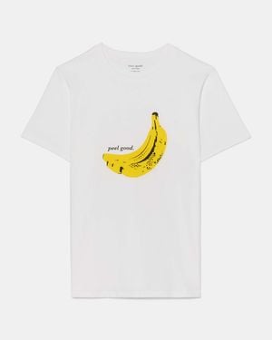 Kate Spade Kate Spade Peel Good Banana T-Shirt - White