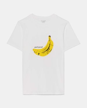 Kate Spade Kate Spade Peel Good Banana T-Shirt - White