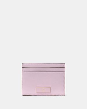 Kate Spade Kate Spade Bridget Crinkle Patent Small Slim Card Holder - Pink