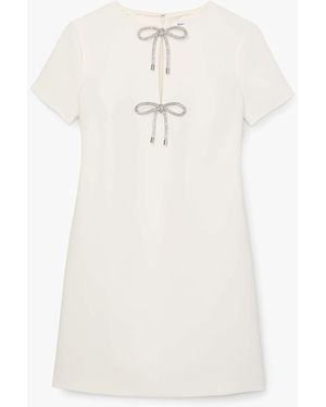 Kate Spade Rhinestone Bow Dress - White