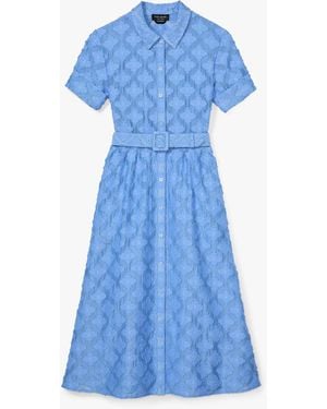 Kate Spade Belted Midi Shirt Dress - Blue
