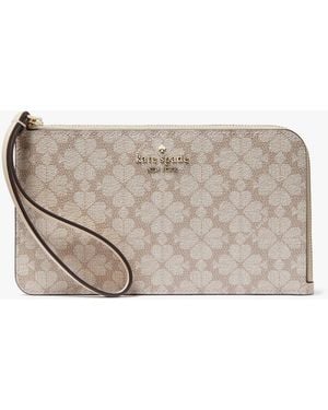 Kate Spade Kate Spade Lucy Spade Flower Wristlet - White