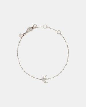 Kate Spade Kate Spade You'Re A Gem Pave Moon Bracelet - White