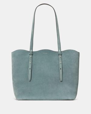 Kate Spade Do It All Wavy Suede Tote Bag - Blue