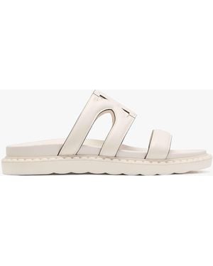 Kate Spade Duo Sport-Sandalette Aus Glattem Leder - Weiß