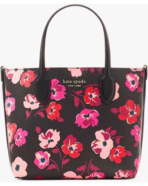 Kate Spade Bleecker Fall Poppies Medium Crossbody Tote - Red