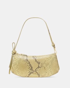 Kate Spade Loop Snakeskin Embossed Leather Pochette Shoulder Bag - Metallic