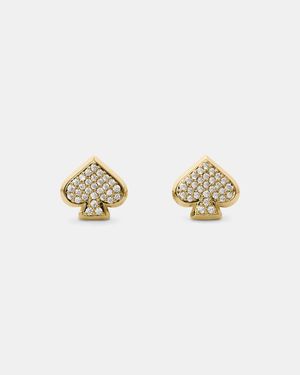 Kate Spade Kate Spade Everyday Spade Pavé Studs - White