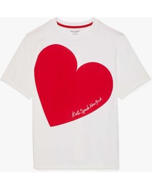 Kate Spade T-Shirt Mit Herz - Rot