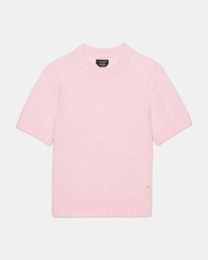 Kate Spade Fuzzy Short Sleeve Jumper - Pink