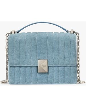 Kate Spade Deco Schultertasche Mit Steppmuster Und Kette - Blau