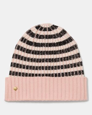 Kate Spade Stripe-Rippen-Schal - Pink