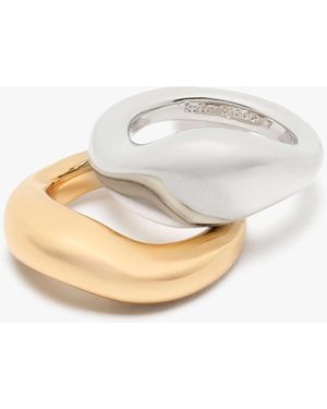 Kate Spade Molten Stacking Rings - Metallic