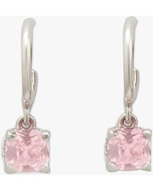 Kate Spade Little Luxuries 6mm Square Huggies - Pink