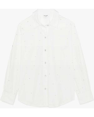 Kate Spade Embellished Poplin Shirt - White