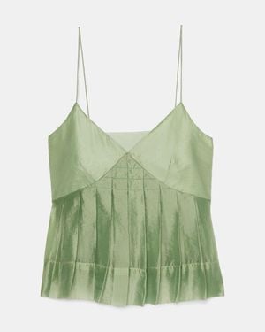 Kate Spade Crinkled Organza Cami - Green