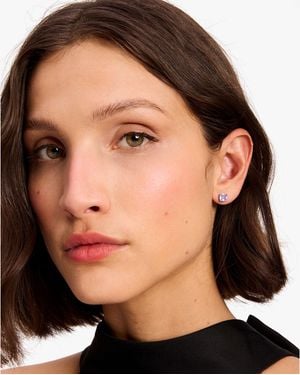 Kate Spade Little Luxuries Ohrstecker, Quadratisch, 6 Mm - Schwarz