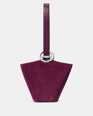 Kate Spade Halo Suede Mini Bucket Bag - Purple