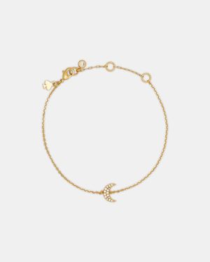 Kate Spade Kate Spade You'Re A Gem Pave Moon Bracelet - White