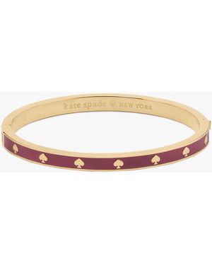 Kate Spade Spot The Spade Armreif Mit Scharnierverschluss Aus Emaille - Natur