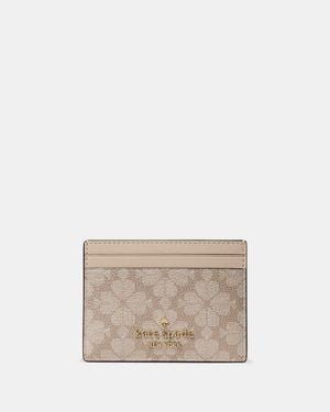 Kate Spade Kate Spade Spade Flower Small Slim Card Holder - White