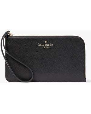 Kate Spade Lucy Medium L-Zip Wristlet - Black