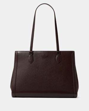 Kate Spade Madison Laptop Tote Bag Aus Wildleder, Groß - Schwarz