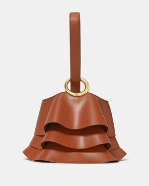 Kate Spade Halo Pleated Wave Mini Bucket Bag - Brown