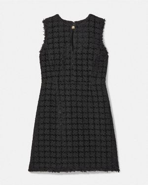 Kate Spade Plaza Tweed Fit And Flare Dress - Black
