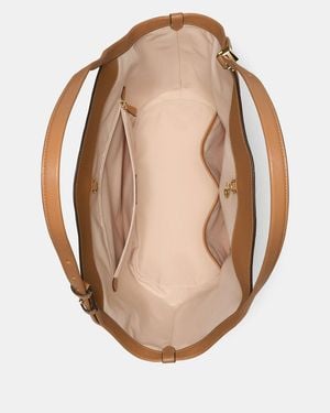 Kate Spade Deco Suede Tulip Tote Bag - Brown