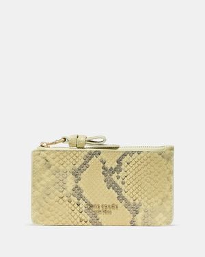 Kate Spade Loop Snake Embossed Zip Card Case - Metallic