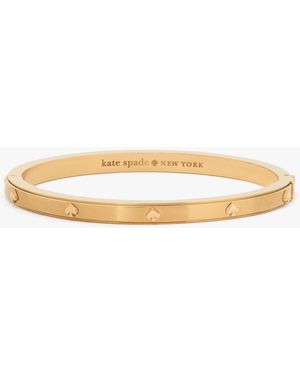 Kate Spade Spot The Spade Metall-Armreif Mit Scharnierverschluss, 5 Mm - Natur