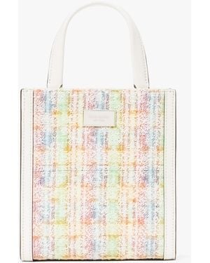 Kate Spade Manhattan Tweed Mini Tote - White