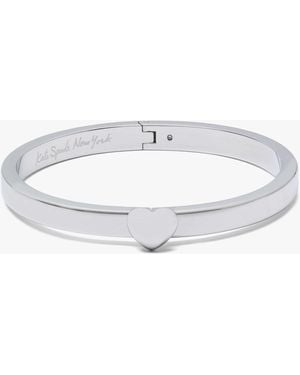 Kate Spade Heart You Hinged Bangle - White