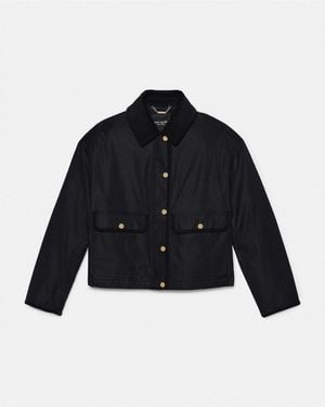 Kate Spade Outlet Crop Barn Jacket - Blue