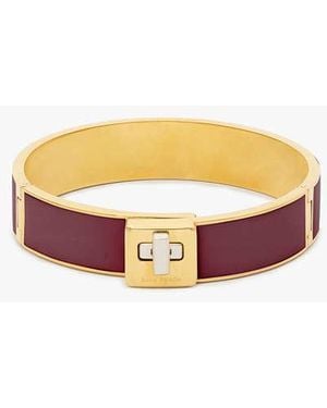Kate Spade Phoebe Enamel Turnlock Bangle - Black