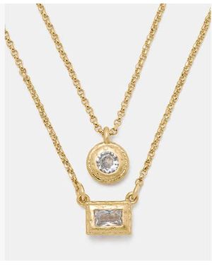 Kate Spade Elegant Edge Double Necklace Set - Black