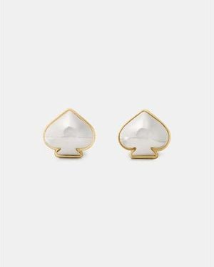 Kate Spade Sculpted Spade Studs - Black