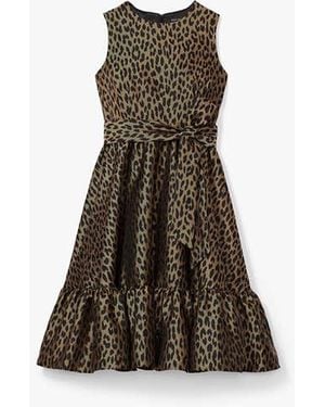 Kate Spade Modern Leopard Brocade Dress - Black
