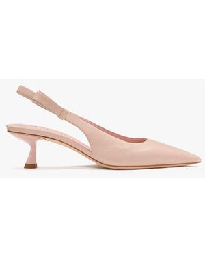 Kate Spade Riley Slingback Smooth Leather Kitten Heel - Black