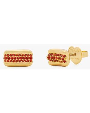 Kate Spade What A Snack Pavé Hot Dog Studs - Black