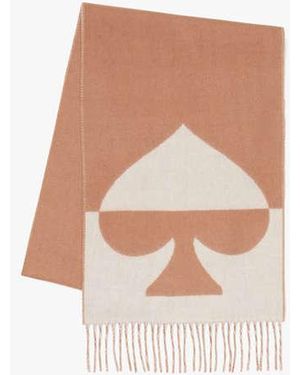 Kate Spade Wool Cashmere Oversized Scarf - Black